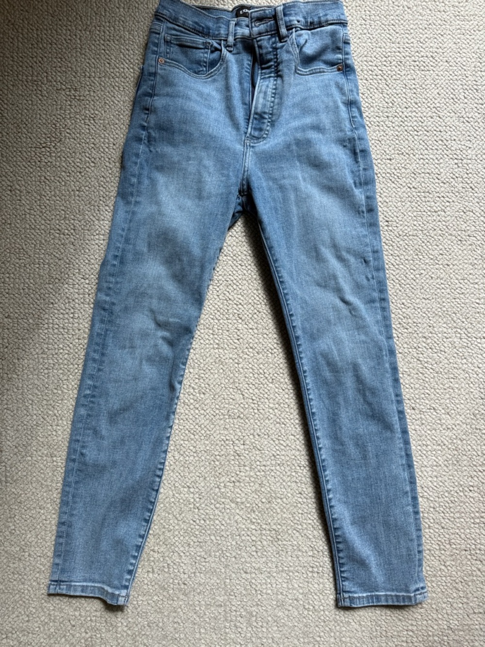Express Women’s Skinny Jeans in Light Blue Denim